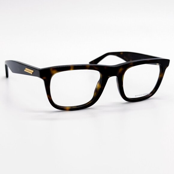 NEW BOTTEGA VENETA EYEGLASSES BV1129O 002 HAVANA SQUARE UNISEX EYEWEAR - Picture 1 of 9